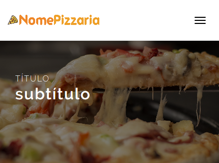 Site/Cardápio para sua Pizzaria