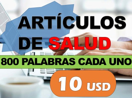 Artículos de 800 palabras de Salud por 10 USD